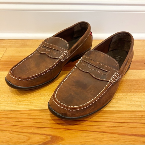 FootJoy Other - Foot Joy Penny Loafers Mens 10 M Brown Leather Club Casuals Driving 79011